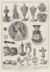 Exponate in der neuen Glas- und Keramikgalerie, British Museum